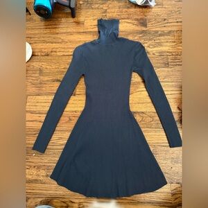 Zara Navy Long Sleeve turtleneck Dress